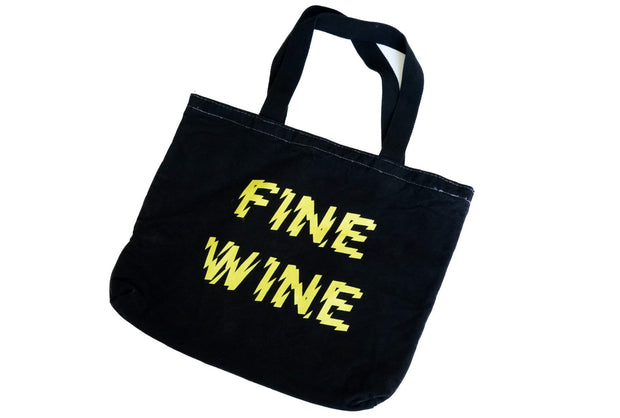 Reusable Large Wine Tote (Black)