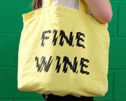 Reusable Large Wine Tote (Yellow)