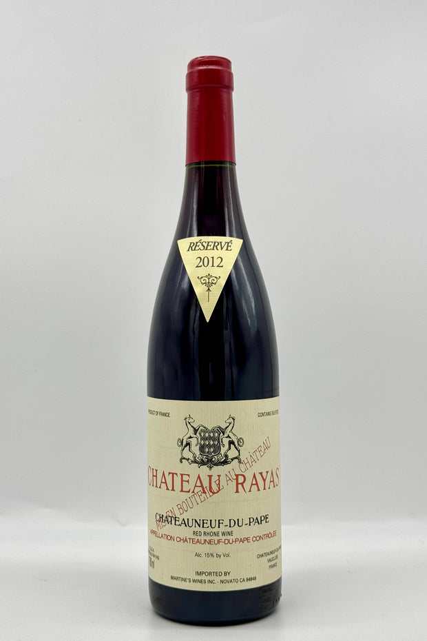 Chateau Rayas, Chateauneuf-du-pape, Rhone, France, Grenache, 2012