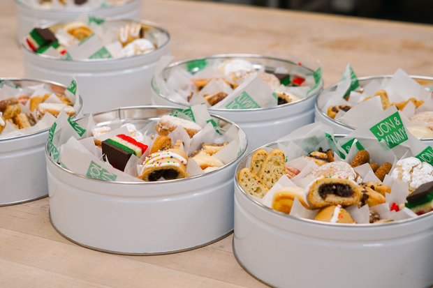 Jon & Vinny's Assorted Cookie Tin pre-order