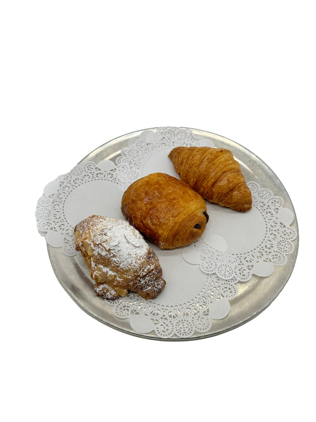 Cookbook Market Croissant Trio (plain, almond, chocolate)
